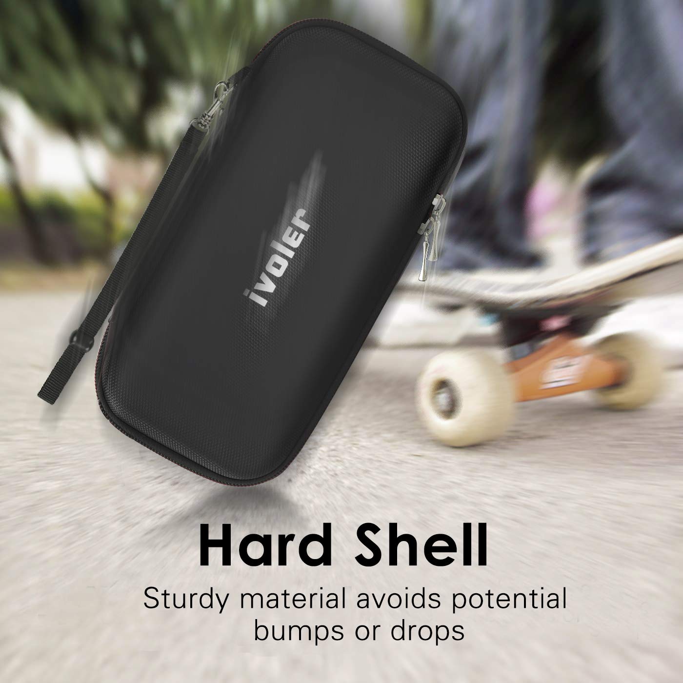 ivoler Carry Case for Nintendo Switch 2 (2025 Model) – Protective Portable Hard Shell Pouch Carrying Travel Game Bag – Black