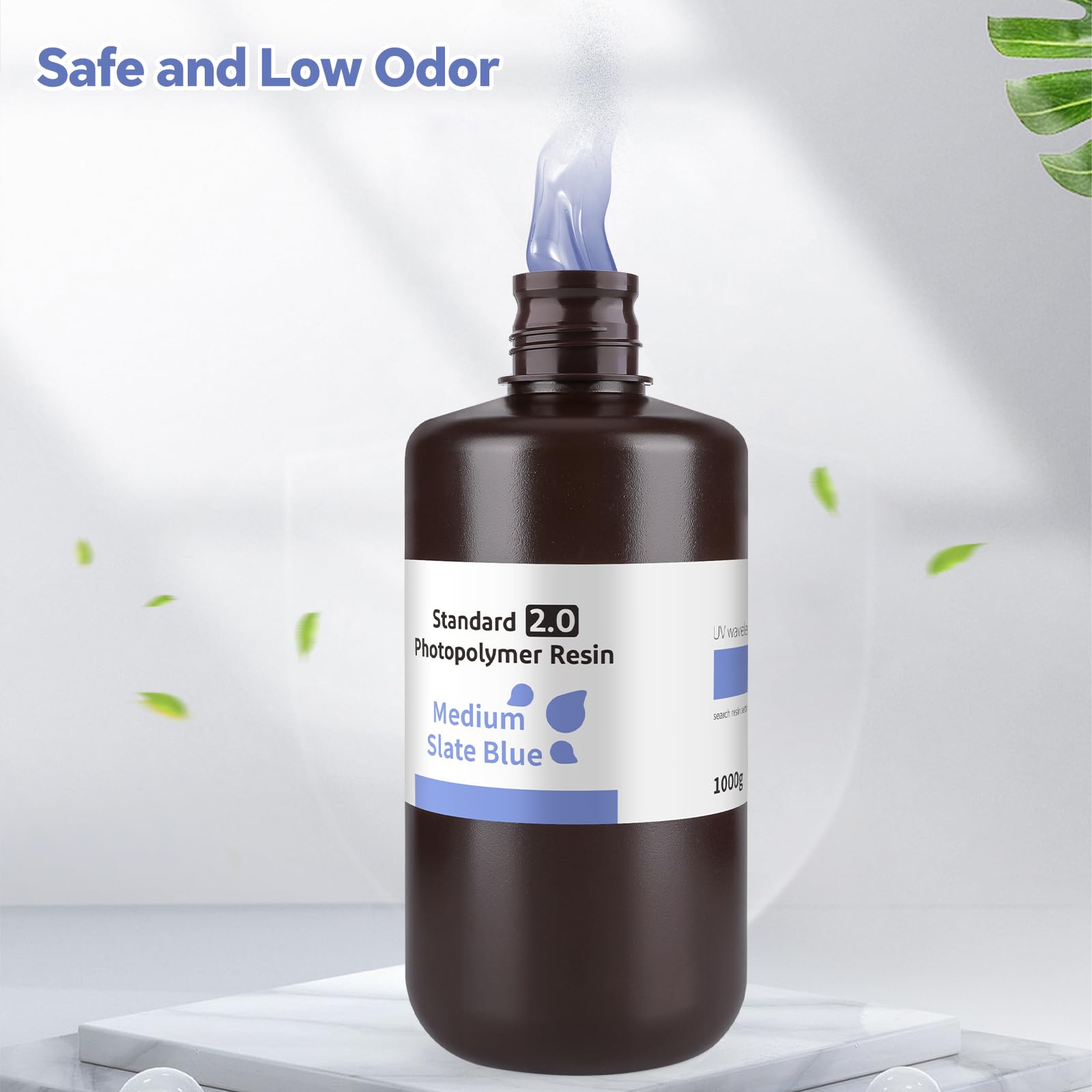 ELEGOO 8K 3D Printer Resin, Standard Photopolymer Resin 405nm UV-Curing Resin, Best for 8K/9K/12K/14K/16K LCD 3D Printer Space Grey 1000G