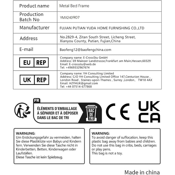 DUMEE Single Bed Frames with Wooden Storage Headboard Shelf, Heavy Duty Metal Bed Frame Single, No Box Spring Needed, Noise Free, Reinforced Strong Support Leg, Textured Black&Brown Oak