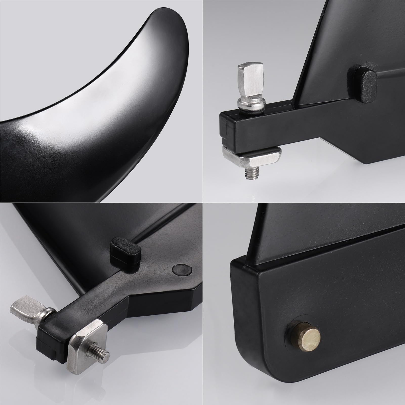 Zocipro Removable Universal SUP Fin, Nylon Safe Reinforced Surfboard Fins, Paddle Board Fins as SUP Fin Replacement Canoe Accessories for Longboard Surfboard, Inflatable Paddle Board, Foam Surfboard