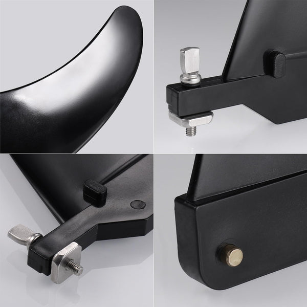 Zocipro Removable Universal SUP Fin, Nylon Safe Reinforced Surfboard Fins, Paddle Board Fins as SUP Fin Replacement Canoe Accessories for Longboard Surfboard, Inflatable Paddle Board, Foam Surfboard