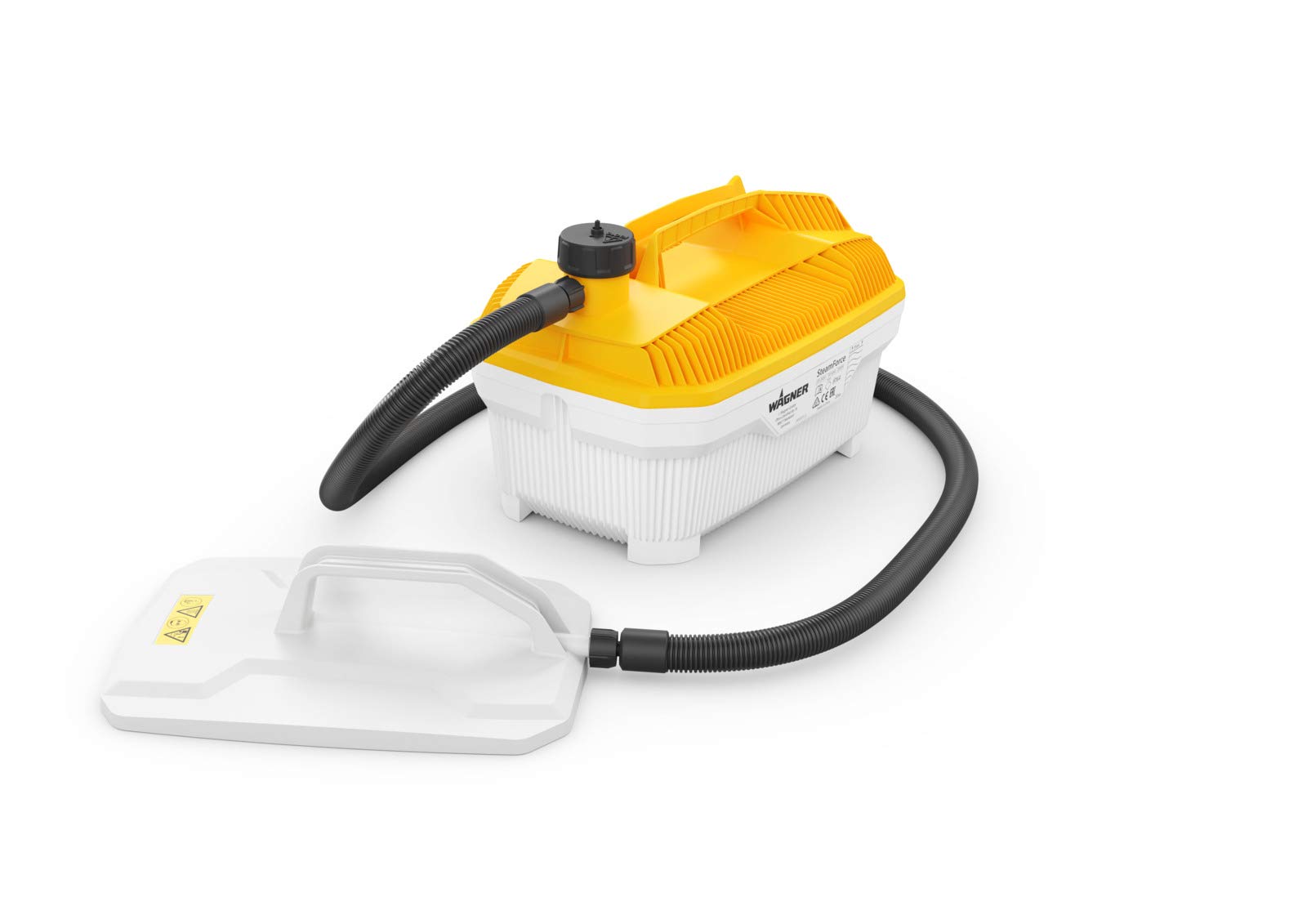 WAGNER Steam Wallpaper Stripper SteamForce Plus, 4 l Capacity, Steaming time max. 70 min, 3.7 m Hose incl. Scraper and Small steam Plate, 2.000 W, 230 V