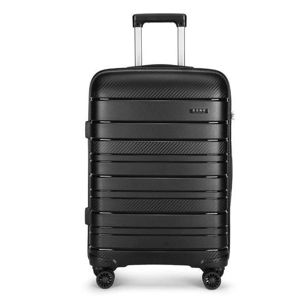 Kono Lightweight Suitcase Hand Luggage Polypropylene Hard Shell Travel Trolley