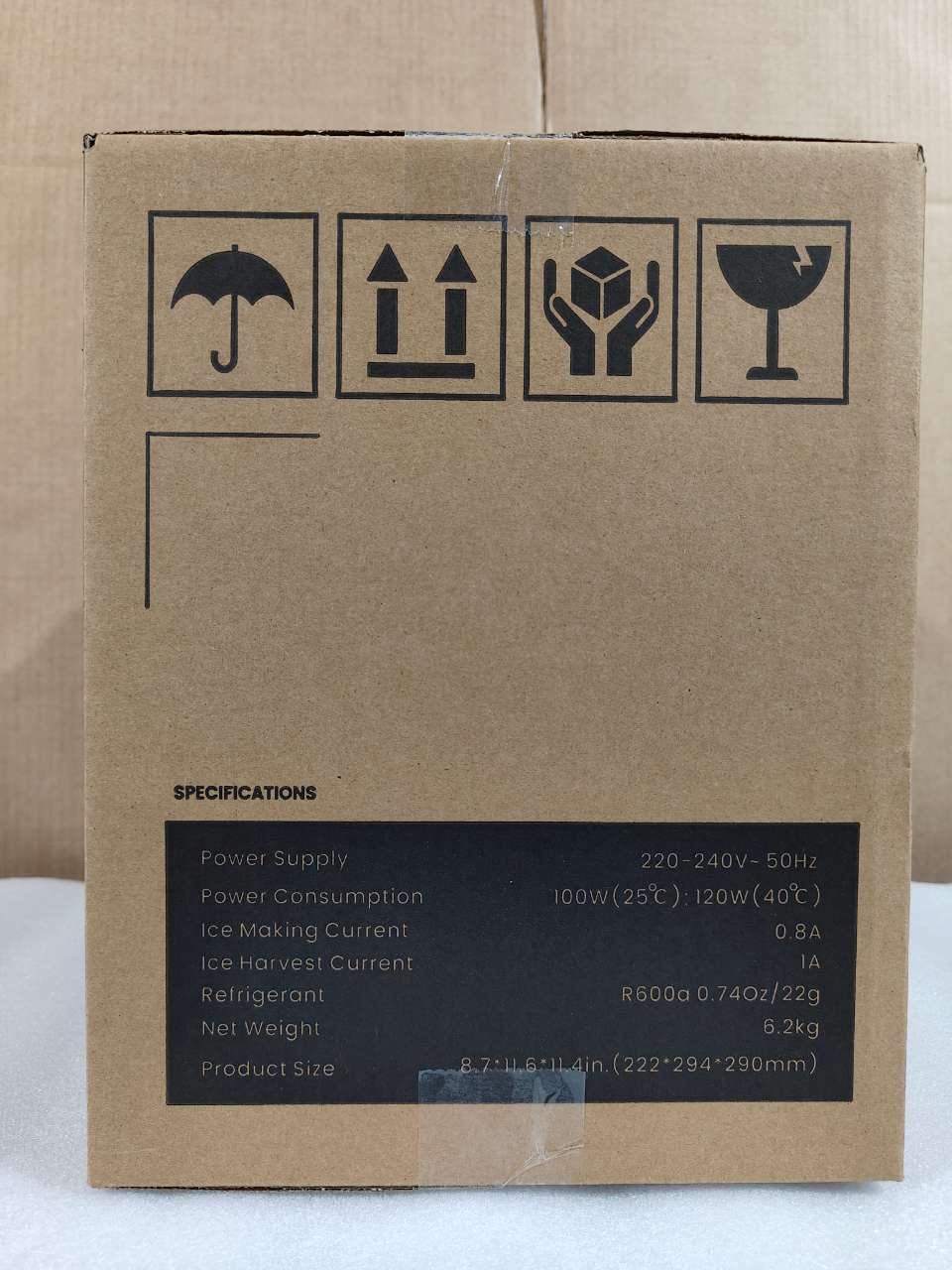 ecozy Ice Maker Machine, Portable Ice Machine, 9 Ice Cubes in 6 Mins, 12KG in 24Hrs, 2 Sizes of Ice, Self-Cleaning Ice Cube Maker, Countertop Ice Maker for Home/Office/Kitchen/Bar