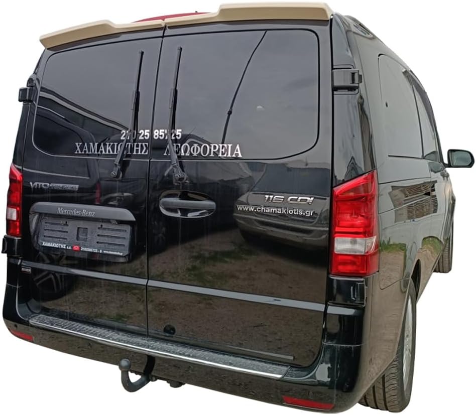 Motordrome Roof spoiler compatible with Mercedes Vito W447 2014- (with 2 barn doors) (PUR-IHS)