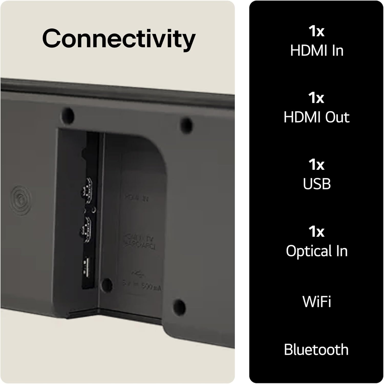 LG S80QR Bluetooth Soundbar for TV with Dolby Atmos & Wireless Subwoofer 5.1.3 channel