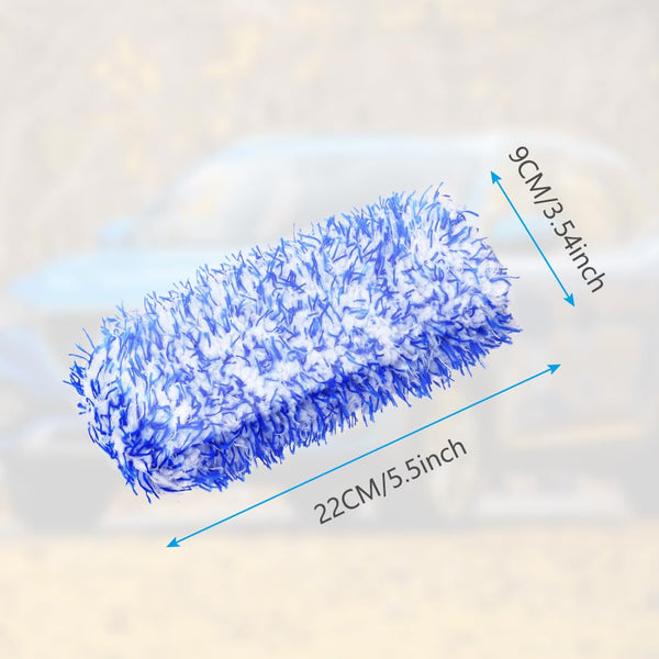 URAQT Car Wheel Brush, No Metal Wheel and Rim Detailing Brush, Car Wheel Cleaning Brush, Soft Dense Alloy Wheel Brush, Suitable for Wheels and Rims of Cars/Motorcycles/Bicycles (Black)