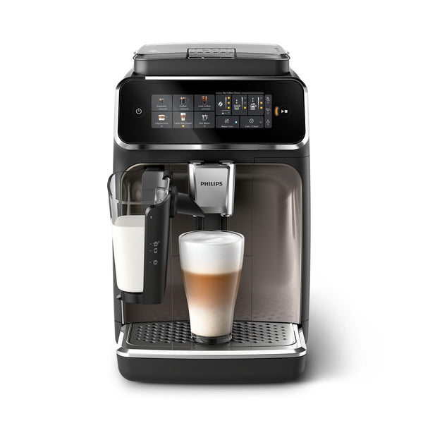 Philips 2200 Series Fully Automatic Espresso Machine - 2 Coffees, Touch Display, Classic Milk Frother, Ceramic Grinder, Matte Black (EP2220/10)