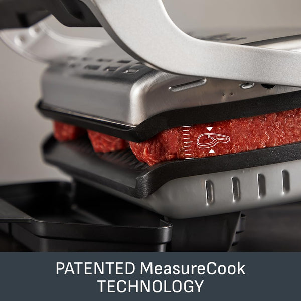 Tefal GC722D40 Optigrill Plus X-Large Grill with 9 Automatic Settings and Cooking Sensor, Non Stick Removable Plates, Automatic Settings and Cooking Sensor, Stainless Steel, Xl