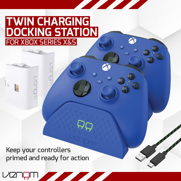 Venom Charging Dock with Rechargeable Battery Pack - Black (Xbox Series X & S/Xbox One)