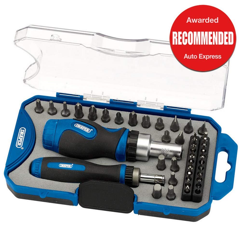 Draper Expert 18 Piece Metric Socket Set | Ratchet Tool and Case | 3/8" Square Drive | HI-TORQ MM/AF Sockets | DIY Home Professional and Car Kit |Hand Tools | 16359