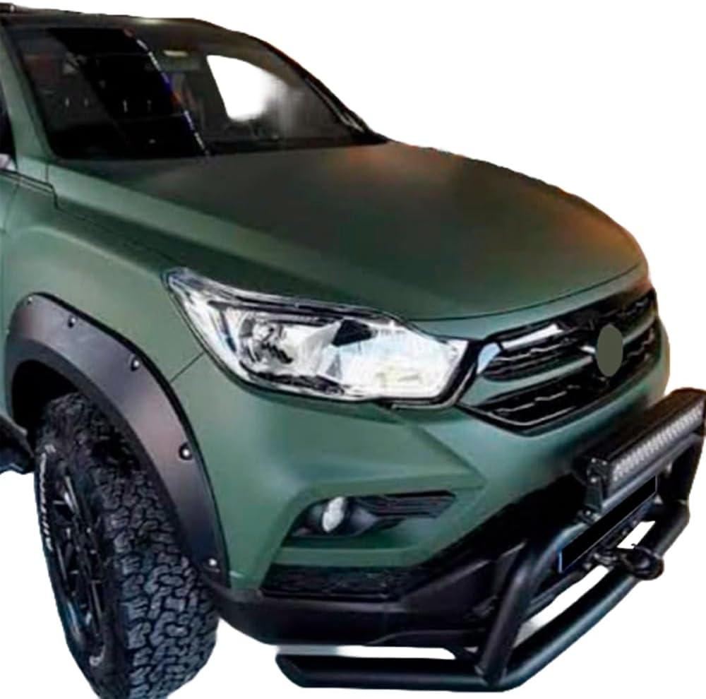 Oneway Set Fender Flares compatible with SsangYong Musso Grand (Short wheel base) 2018-2020 - Matt black