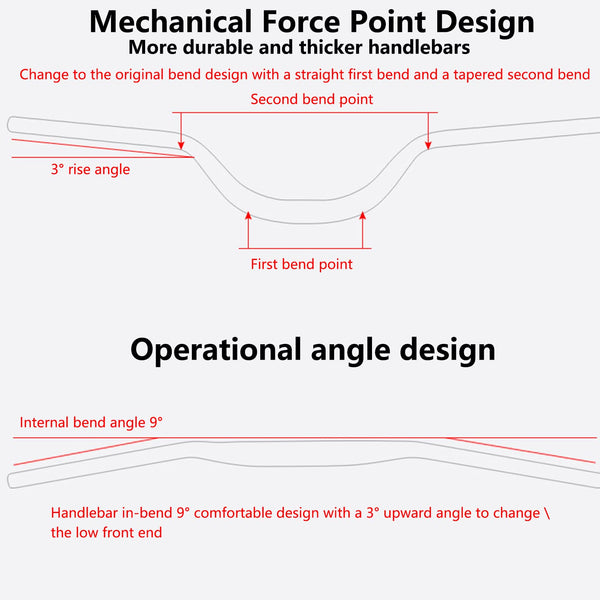 ROADNADO MTB Riser Handlebar 31.8mm Aluminum Alloy Bicycle Handlebar Riser 90mm Extra Long Mountain Bike Bike Handlebar 720mm 780mm Riser Bars for