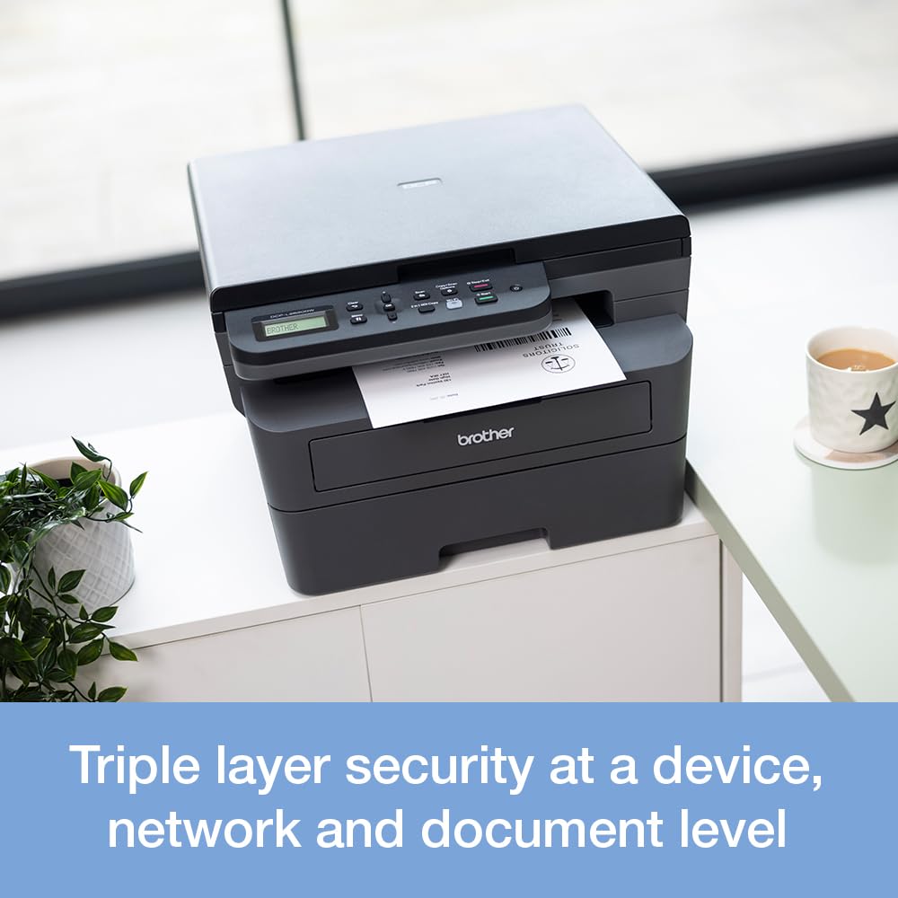 Brother DCP-L2620DW 3-in-1 Mono Laser Printer |Print, copy & scan|Automatic 2-sided print |A4|UK Plug