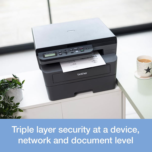 Brother HL-L2400DW Mono Laser Printer |Single function | Automatic 2-sided print |A4 |UK Plug