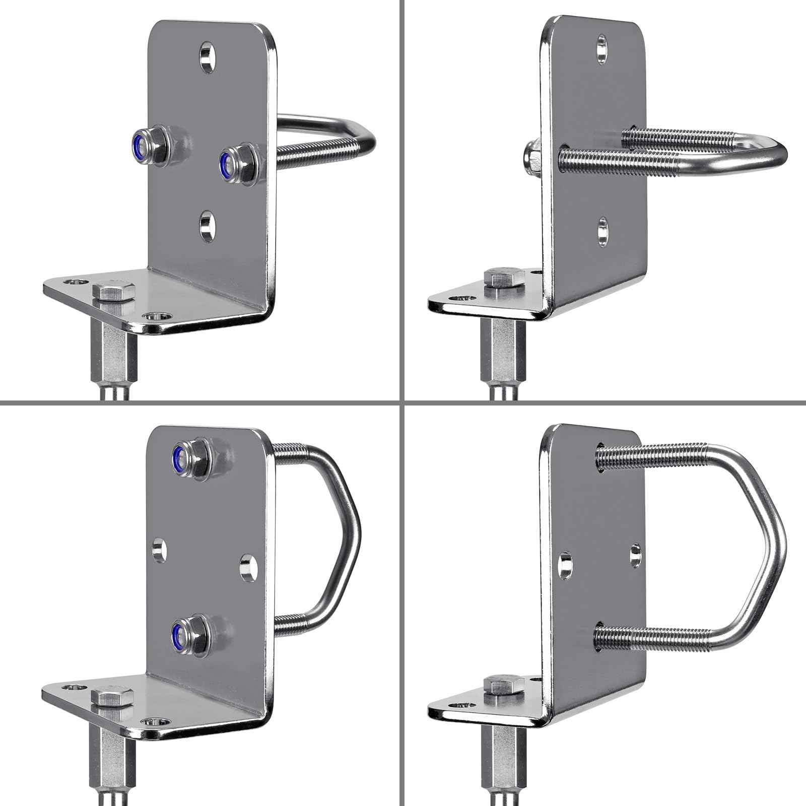 Insaga Tent Peg, 51cm Heavy Duty Ground Anchor Large Metal Earth Sand Stake Spiral Blade Screw in Trampolines Spike for Swing