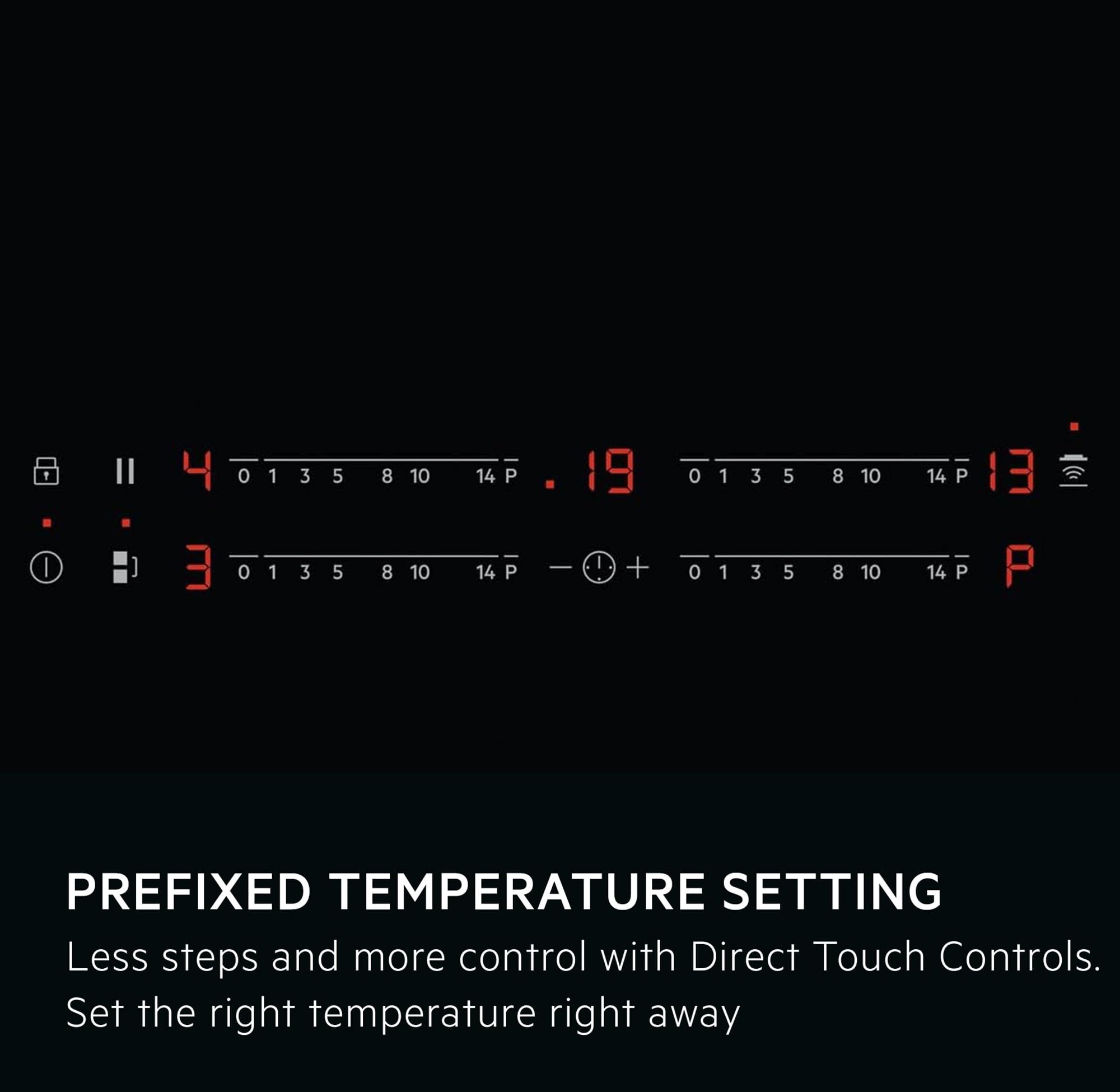 AEG 6000 Series Induction Hob, IKX64441CB, 4 Cooking Zones, 60cm, Bridge Function, Hob2Hood Function, Built-In Hob Timer, Key-lock, 3 Step Residual Heat, Black