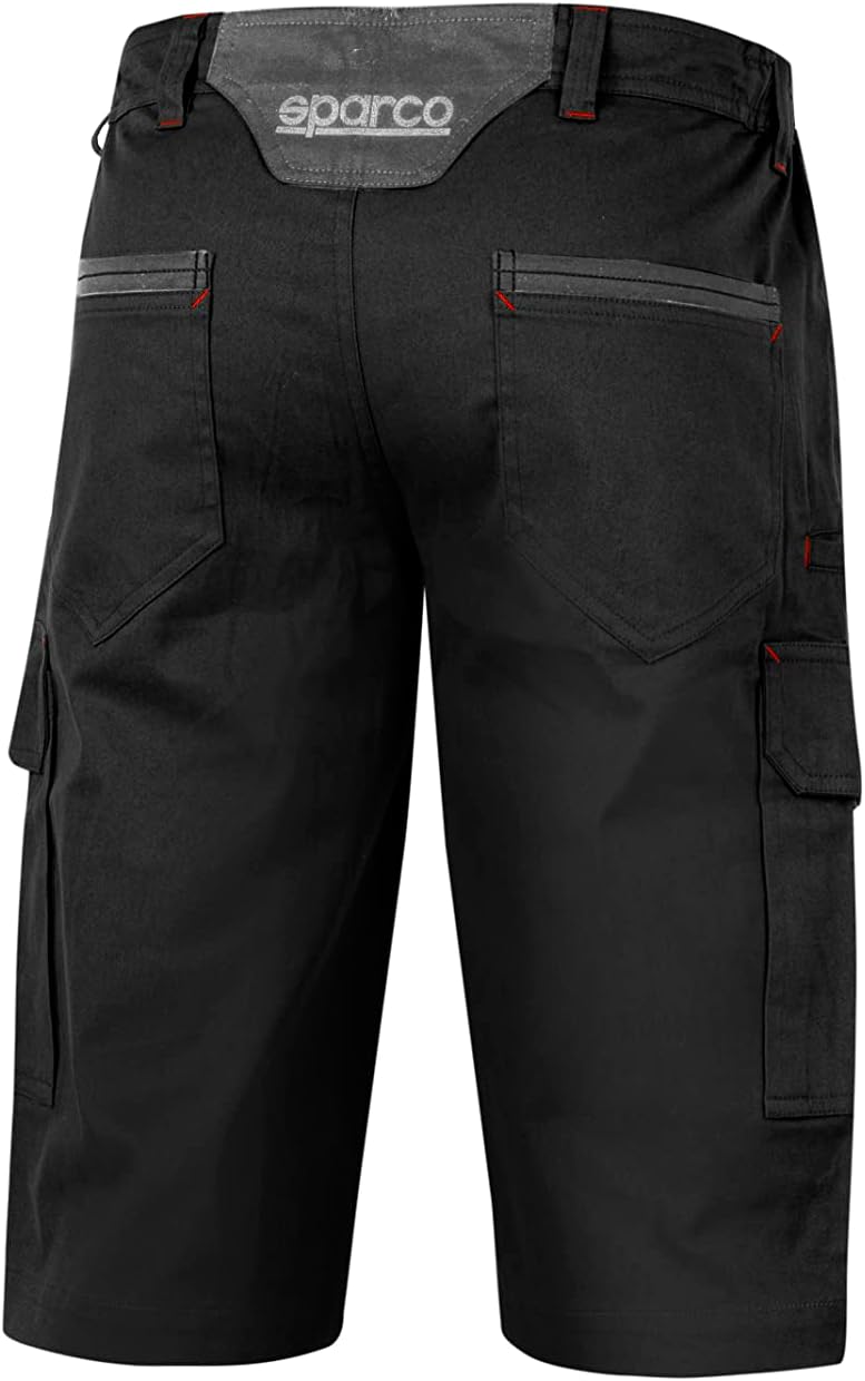 Sparco S02410NR3L Trousers, Black, L Unisex Adult