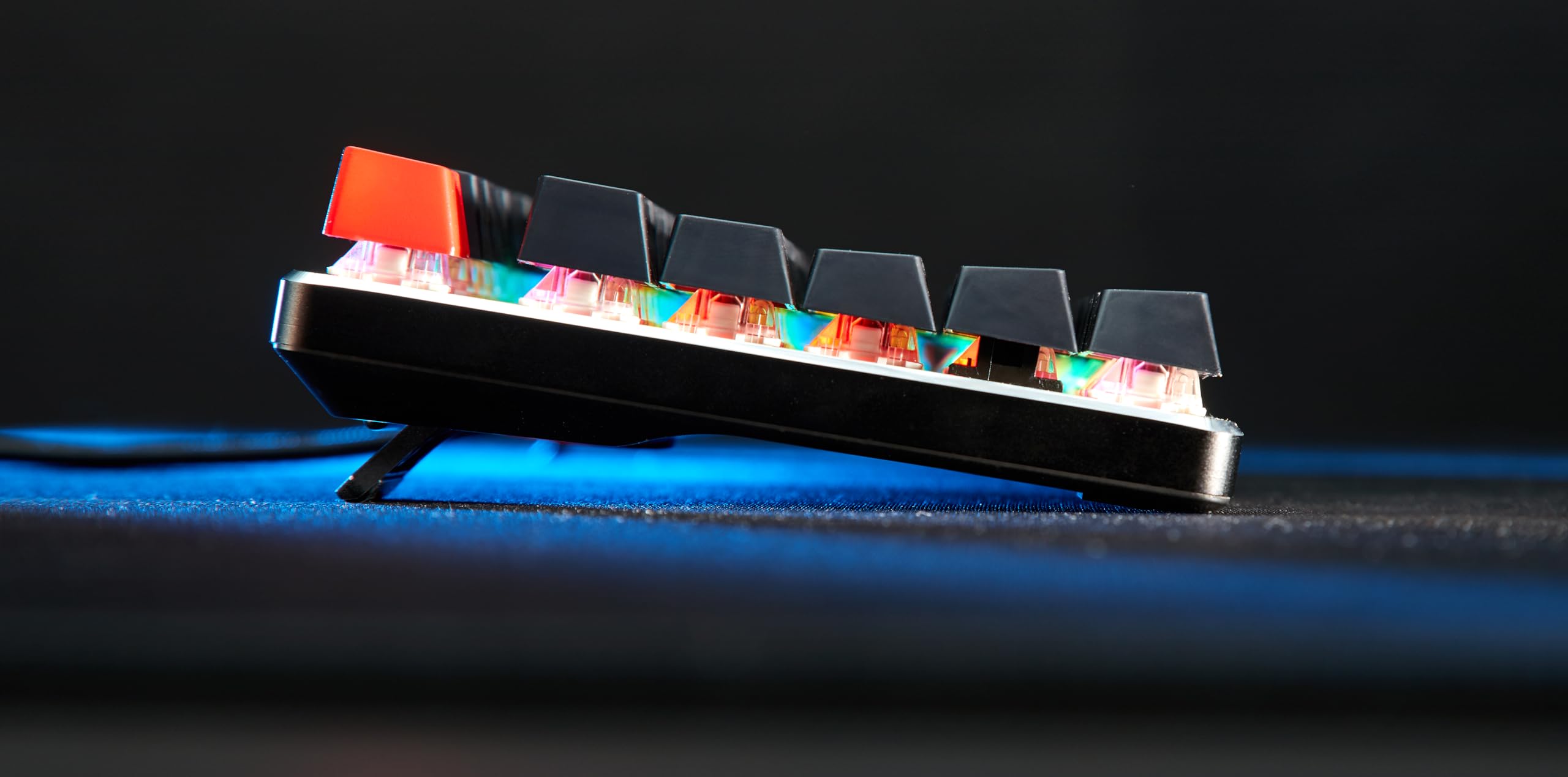 Glorious Gaming GMMK Compact 60%, Barebones (Frame Only) - Mechanical Gaming Keyboard, Per Key RGB, Hotswap & Customisable, International/ISO Layout - Black