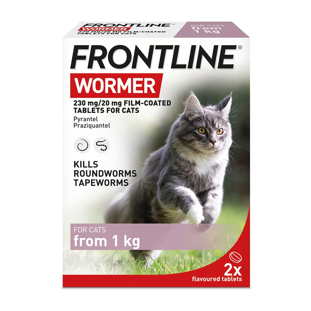 FRONTLINE Plus Flea & Tick Treatment for Cats and Ferrets - 6 Pipettes