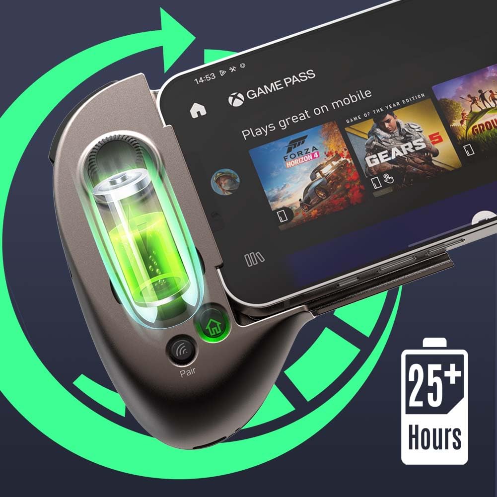 ShanWan Mobile Gaming Controller for Android/iOS, Phone controller for iPhone15, Bluetooth connection, PS Remote Gaming Xbox Cloud Steam Link GeForce NOW MFi Apple Arcade Gaming