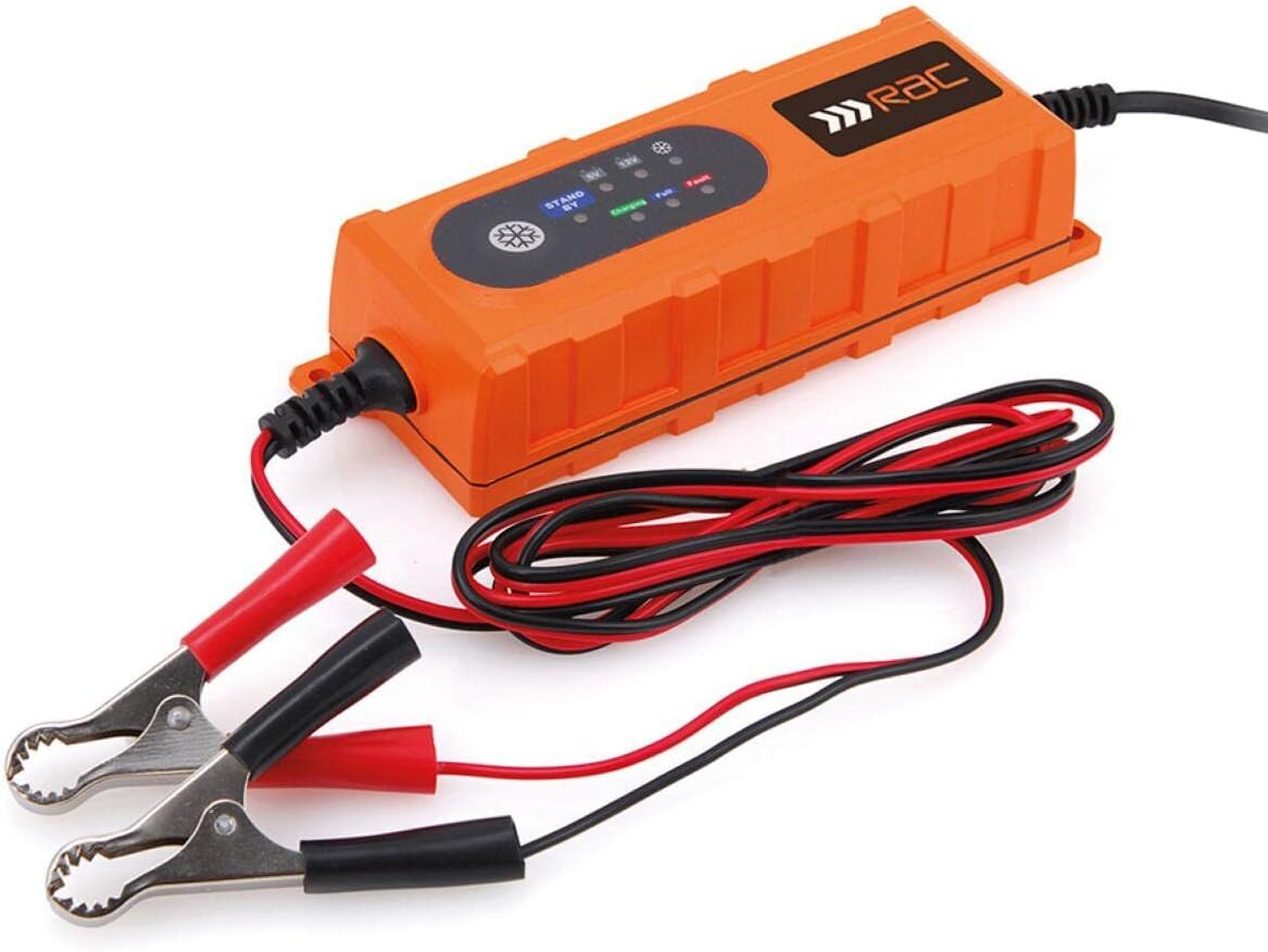 Hilka RAC-HP239 RAC Smart Battery Charger, 4.0 A, Black Orange