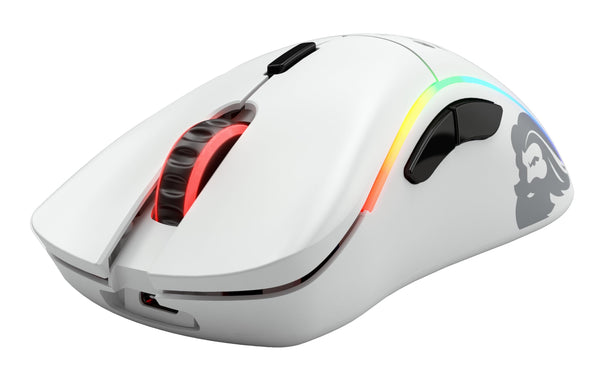 Glorious Gaming Model D Wireless Gaming Mouse - 69g Superlight, Lag Free 2.4Ghz Wireless, Up To 71 Hour Battery, RGB, BAMF Sensor, Ergonomic, 6 Buttons - White