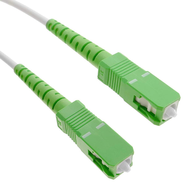 Elfcam® - Fibre Optic Cable (Optic Garter) SC/APC to SC/APC Single-mode Compatible with Orange Livebox, SFR La Box Fibre and Bouygues Telecom Bbox (3M)