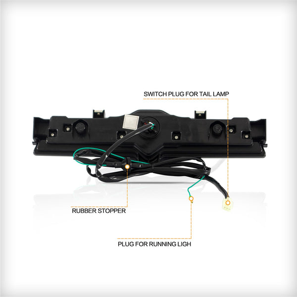 VLAND LED Tail Lights Compatible with Toyota 86 GT86 2012-2020/Subaru BRZ 2013-2020/Scion FR-S 2013-2020, Full LED Rear Light with Sequential Indicator, Red White Lens