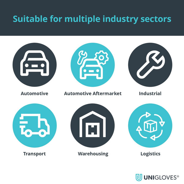 NITREX 265RP Cut Resistant Work and Safety Gloves - 5 Pairs - General Handling Gloves - Foam Nitrile Palm Coated – Oils and Grease Resistant – Mechanical and Industrial Protection - Size 7