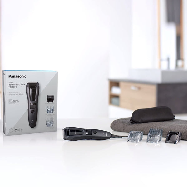 Panasonic ER-GB62 Wet & Dry Electric Hair, Beard & Body Trimmer for Men with 40 Cutting Lengths, Black