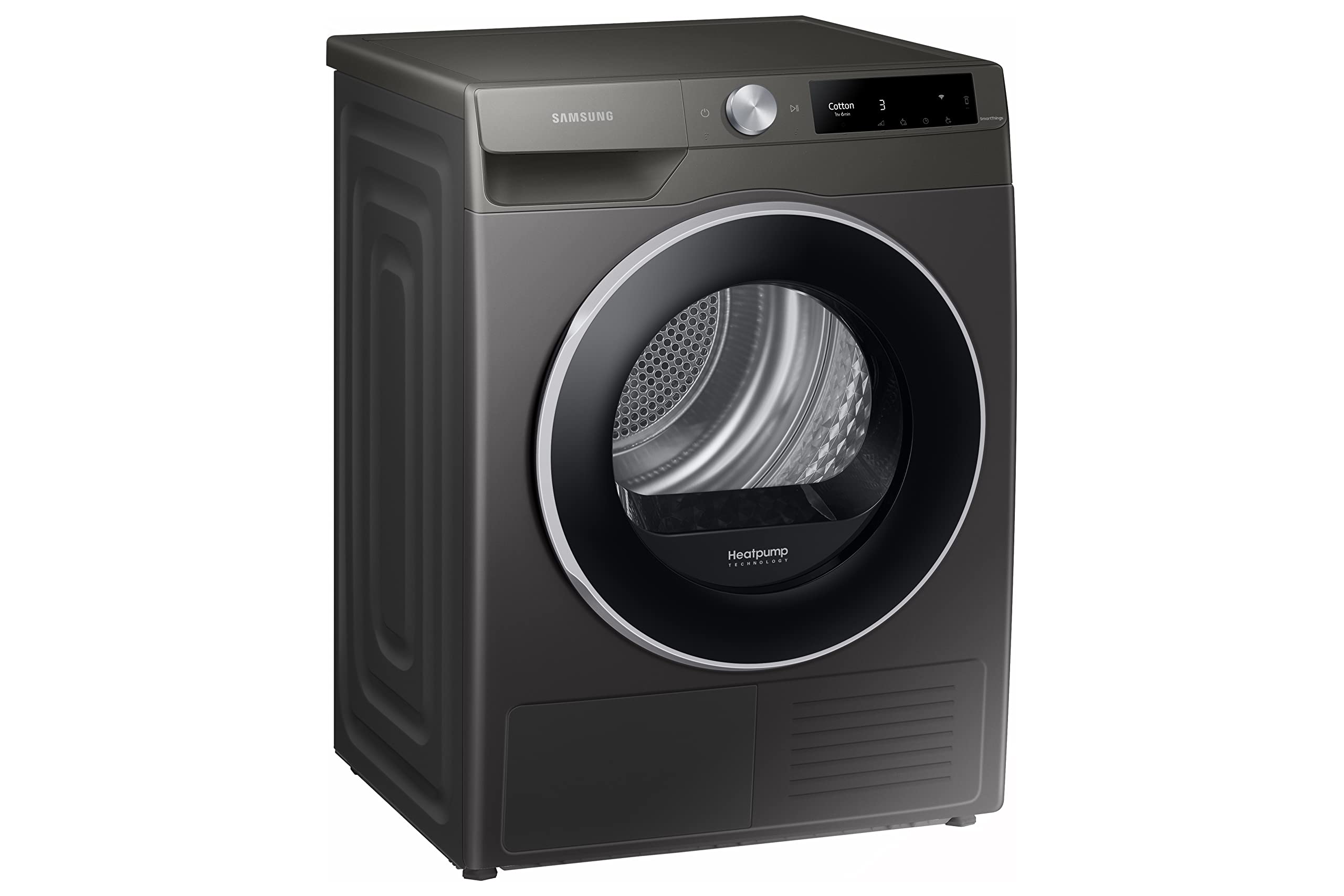 Samsung Series 6 DV90T6240LH/S1 with OptimalDry™, Freestanding Heat Pump Tumble Dryer, 9 kg, White, A+++ Rated