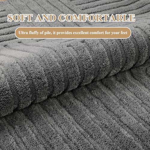 Enyhom Machine Washable Rugs for Living Room, 120 x 160 cm Non Shedding Area Rugs for Bedroom Soft High Pile Rugs Non Slip Carpet Large Fluffy Rug