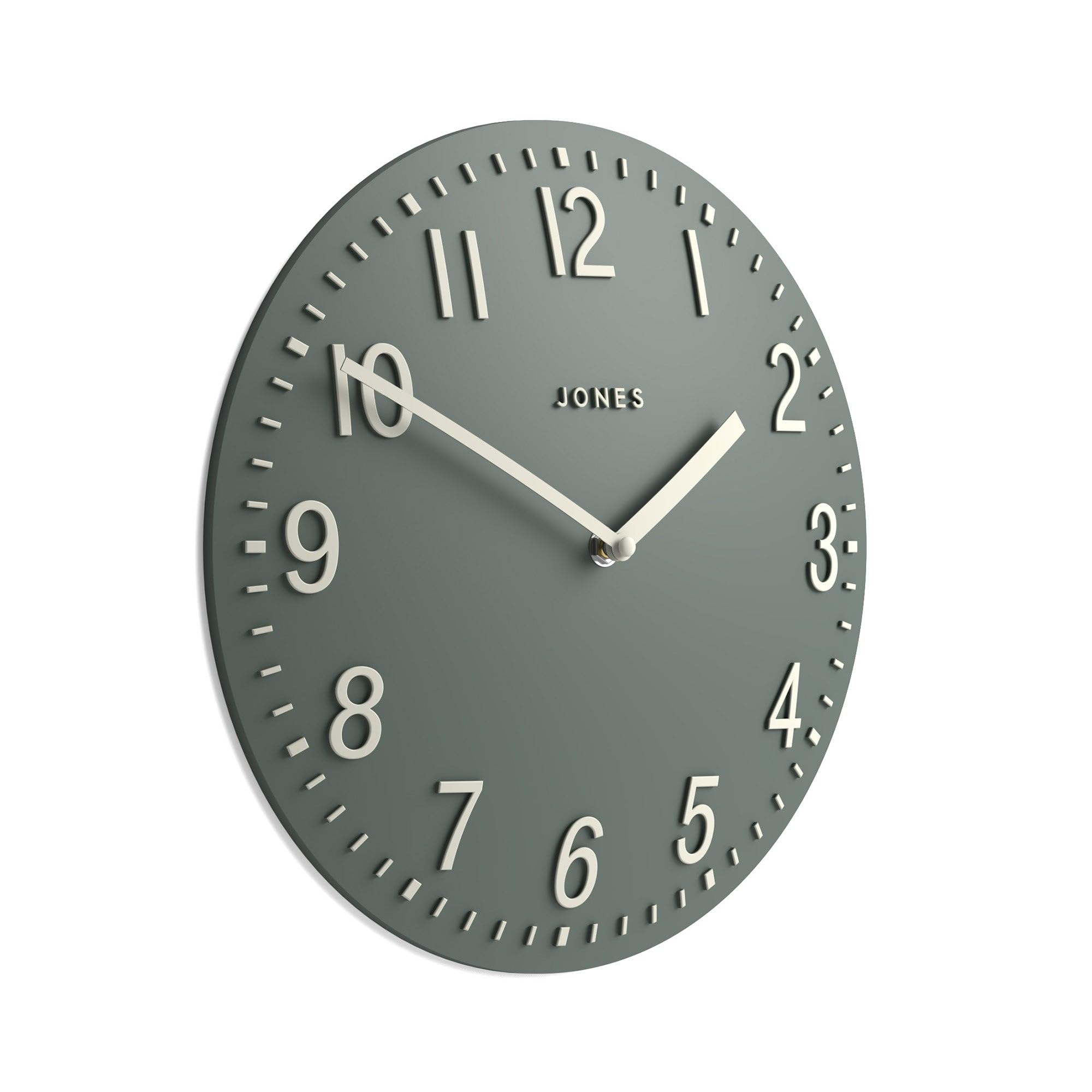 Jones Clocks Chilli wall clock | Modern convex clock | 30cm | Green | Ideal for the kitchen, living room, office or bedroom