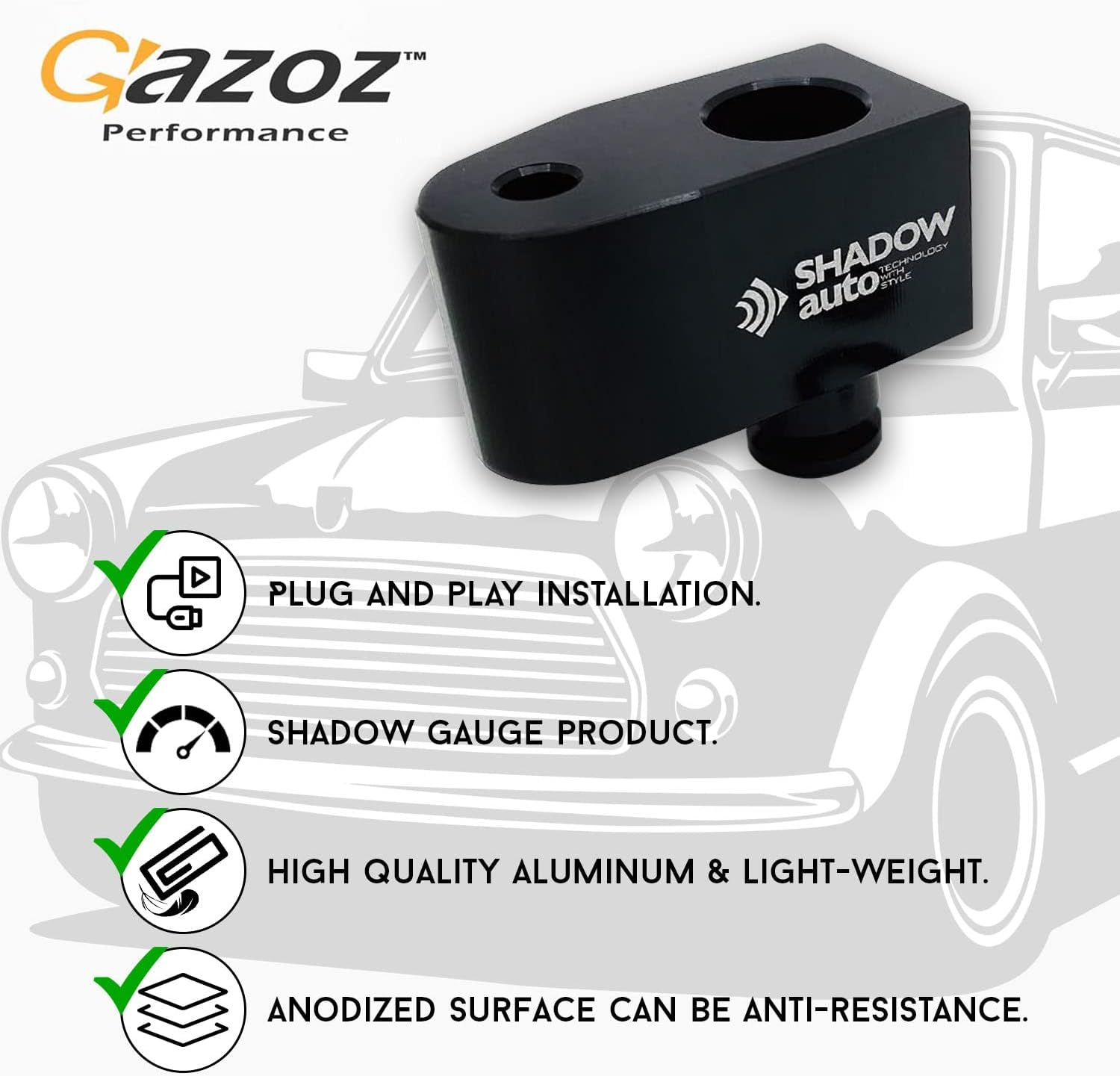 Direct Fit Boost Gauge Sensor Adapter for Mini Cooper S R56 R57 R58 R59 1.6T Mk2