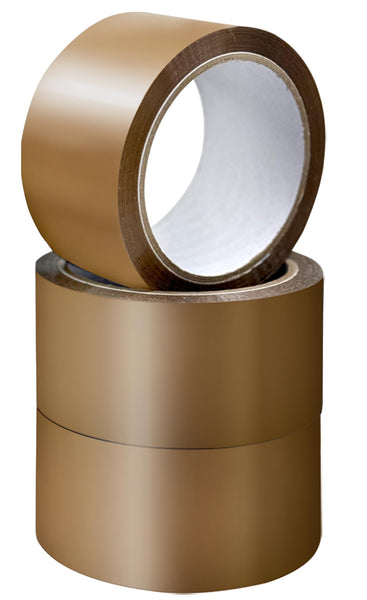 K-MART Packaging Tape, Industrial Duty Brown Parcel Tape 6 Rolls With Low Noise - 48mm X 66m, Secure Sticky Brown Tape For Box Packaging, Moving Boxes, Packing Tape Strong For Moving House (6 rolls)