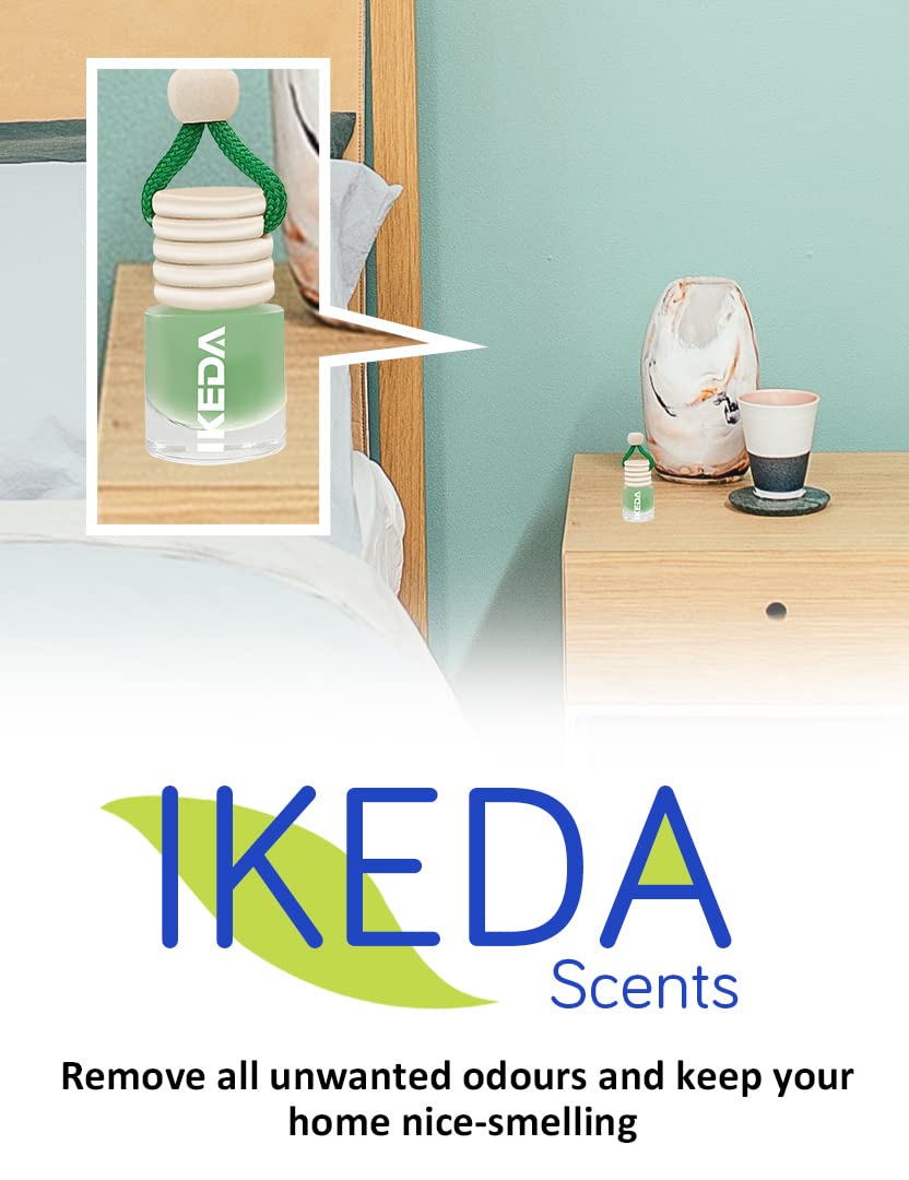 Ikeda scents Ikeda Car Air Fresheners | Automotive Hanging Pendant | Auto Perfume Diffuser with Real Oil | Strong and Long Last Fragrance | Fresh Smell Cover Odours | Car Accessories for Men Women