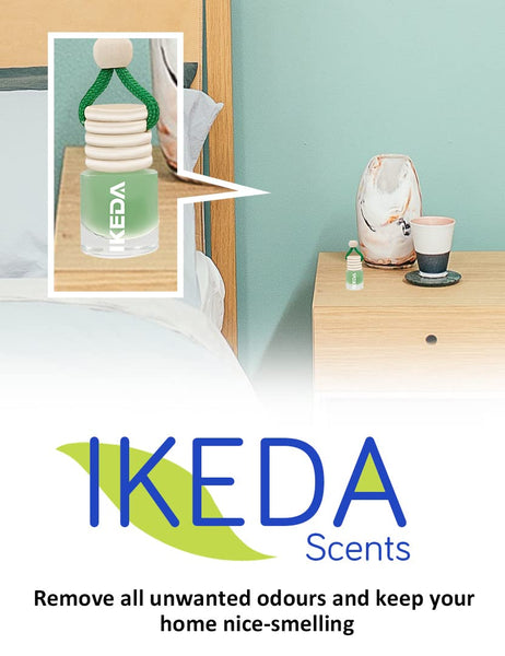 Ikeda scents Ikeda Car Air Fresheners | Automotive Hanging Pendant | Auto Perfume Diffuser with Real Oil | Strong and Long Last Fragrance | Fresh Smell Cover Odours | Car Accessories for Men Women