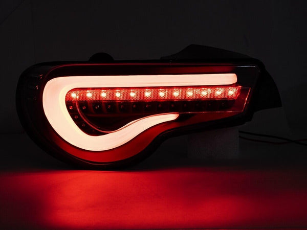 GAZOZ PERFORMANCE LED Tail Lights W/Sequential Turn Signal Light Black Smoked Plug and Play Compatible With 2013-2021 Scion FR-S First Gen