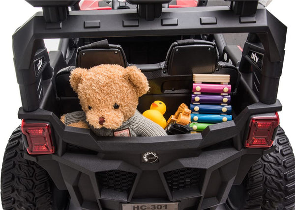 RZR Turbo UTV-MX-ii *2 SEATER* 24V 4x Motors 4x4 Electric Kids Ride On Car (White)