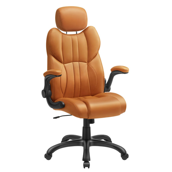 SONGMICS Office Chair, Ergonomic Gaming Chair, Adjustable Headrest, Tilt Function, Foldable Armrests, Swivel Castors, Adjustable Height, E-sports Chair, Ink Black OBG65BKUK