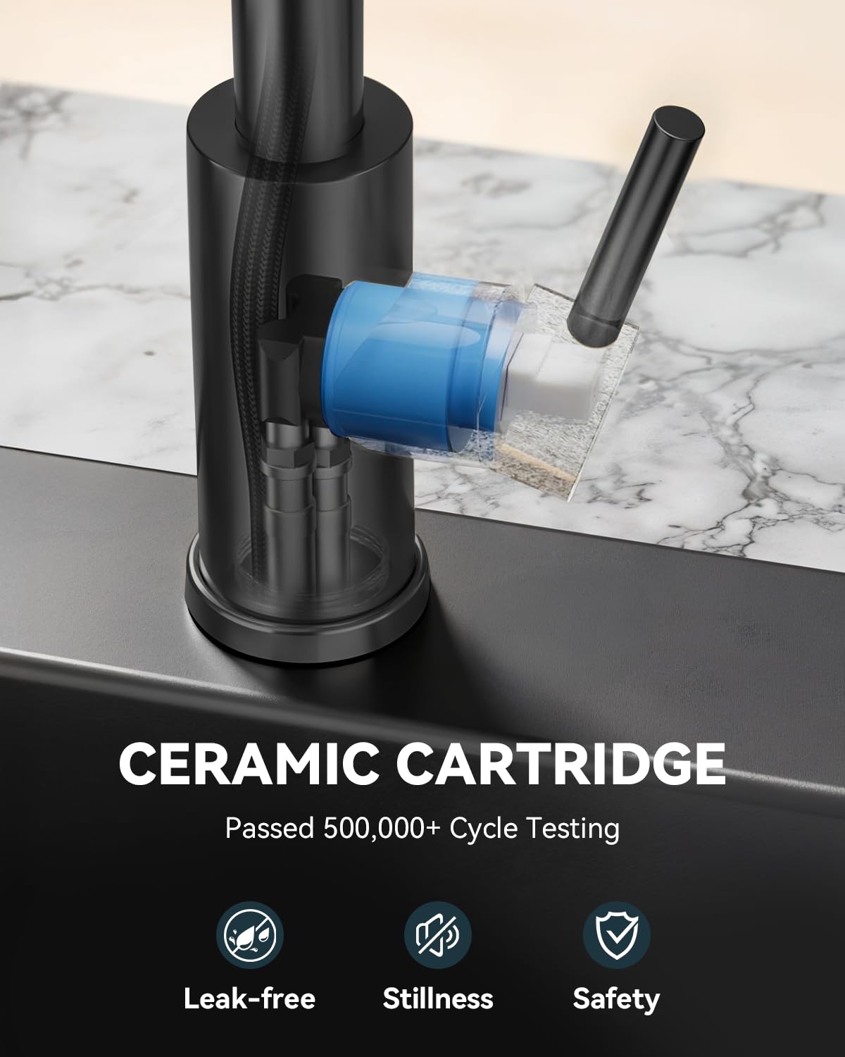 Warmiehomy 5 Modes Kitchen Taps Mixer with Pull Out Spray,High Arc 360° Swivel Dual Spout Pull Down Stainless Steel Kitchen Sink Taps,Brushed Nickel