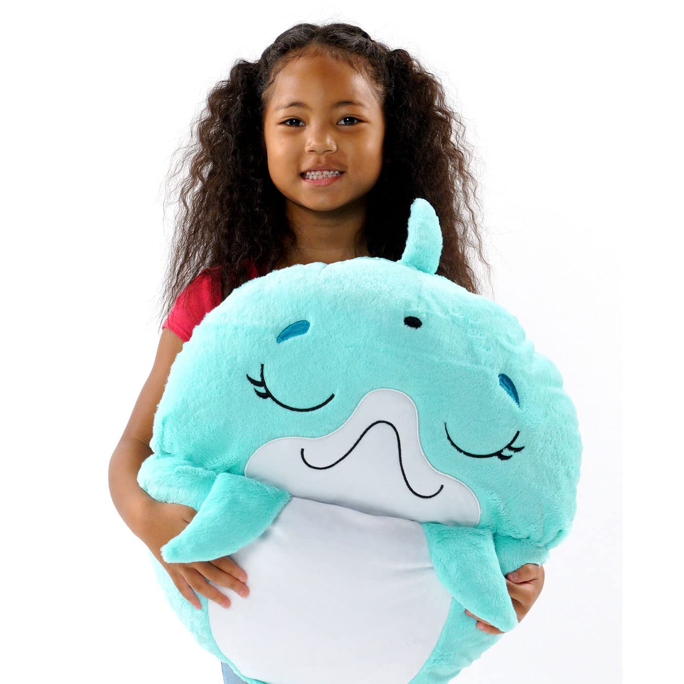 Happy Nappers Kids Sleeping Bag - Plush Toy, Comfy Sleeping Bag & Fluffy Pillow All in One