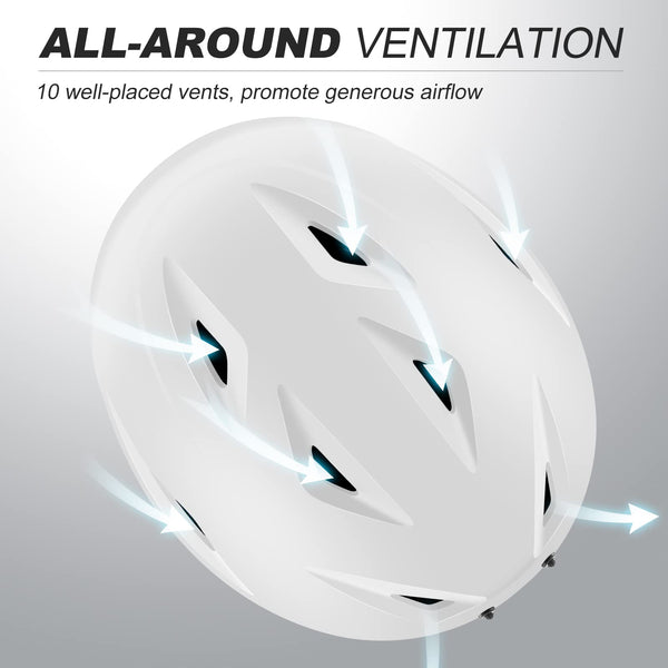 Odoland Snow Ski Helmet with Goggles Set - Adjustable Sport Helmet with Protective Glasses for Men and Women- Windproof Adult and Youth Skiing Gear