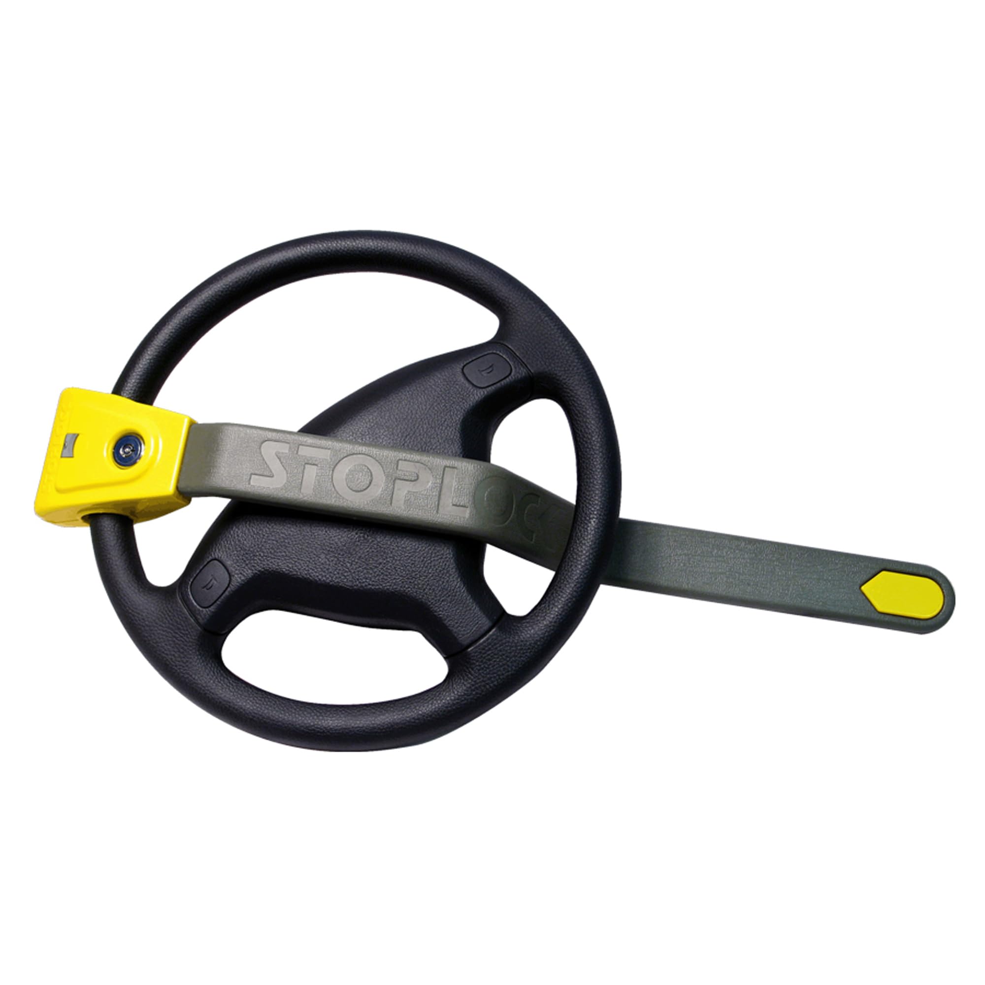 Stoplock Wheel Clamp HG 400-00 - Anti-Theft Lock Device for Small-Wheeled Cars Caravans Trailers With 13" to 15" Wheels , Yellow