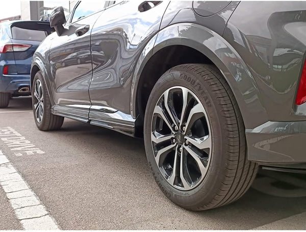 Motordrome Set side skirts compatible with Ford Puma ST-Line 2019- (ABS Glossy black)