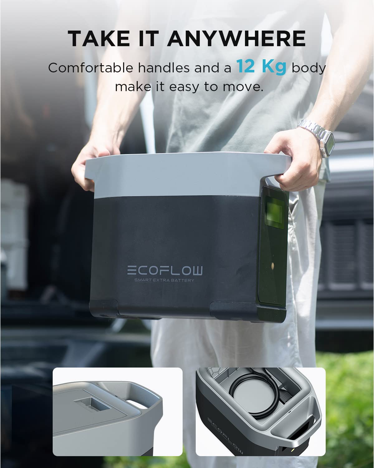 EcoFlow DELTA 2 Portable Power Station with 1-3kWh Expandable Capacity, LFP Battery, Fast Charging, Use as a Solar Generator for Home Backup Power, Camping & RVs
