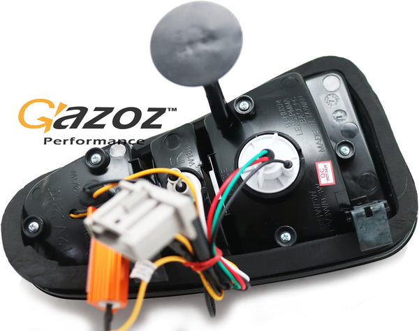 GAZOZ PERFORMANCE LED Tail Lights Rear Lamps W reverse compatible with 04-08 Cooper R50 R52 R53 - Smoked