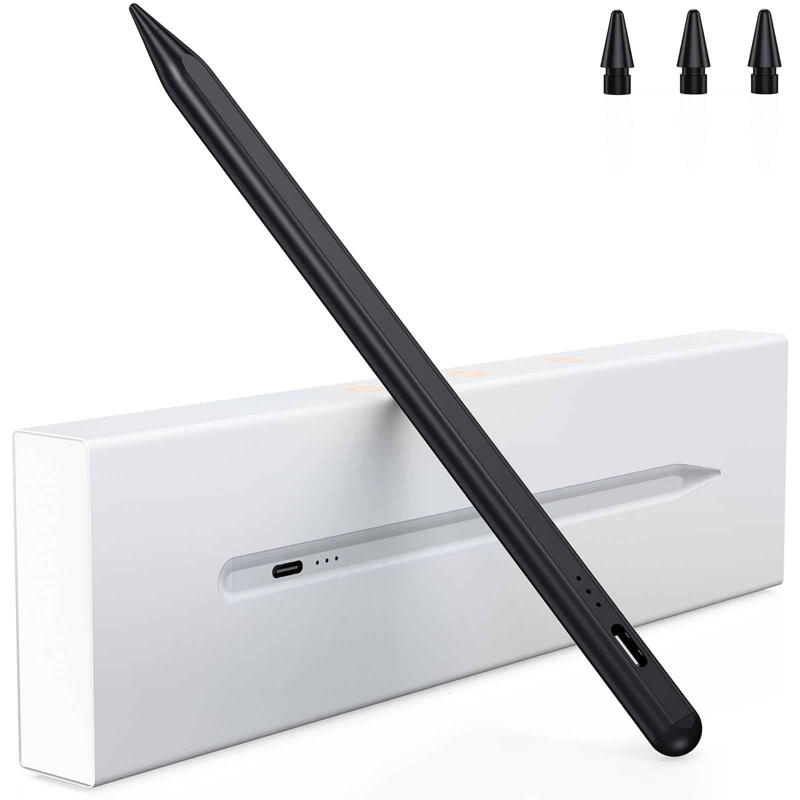 Variglas Pencil for iPad - 2018-2025 15 Minutes Fast Charging, Palm Rejection,Tilt Sensitivity, Stylus Pen Compatible with iPad Pro 11"/12.9"/13", 11/10/9/8/7/6th Gen, Air 3-6, Mini 5/6