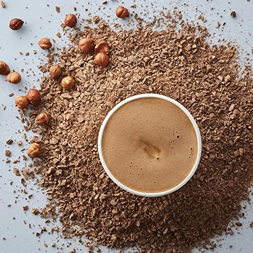 Hotel Chocolat Hazelnut Praline Hot Chocolate Sachets - Luxury Chocolate Flakes - Pack of 20 Single-Serve Sachets, 700g - Made To Pair With The Velvetiser - Serve Hot or Iced